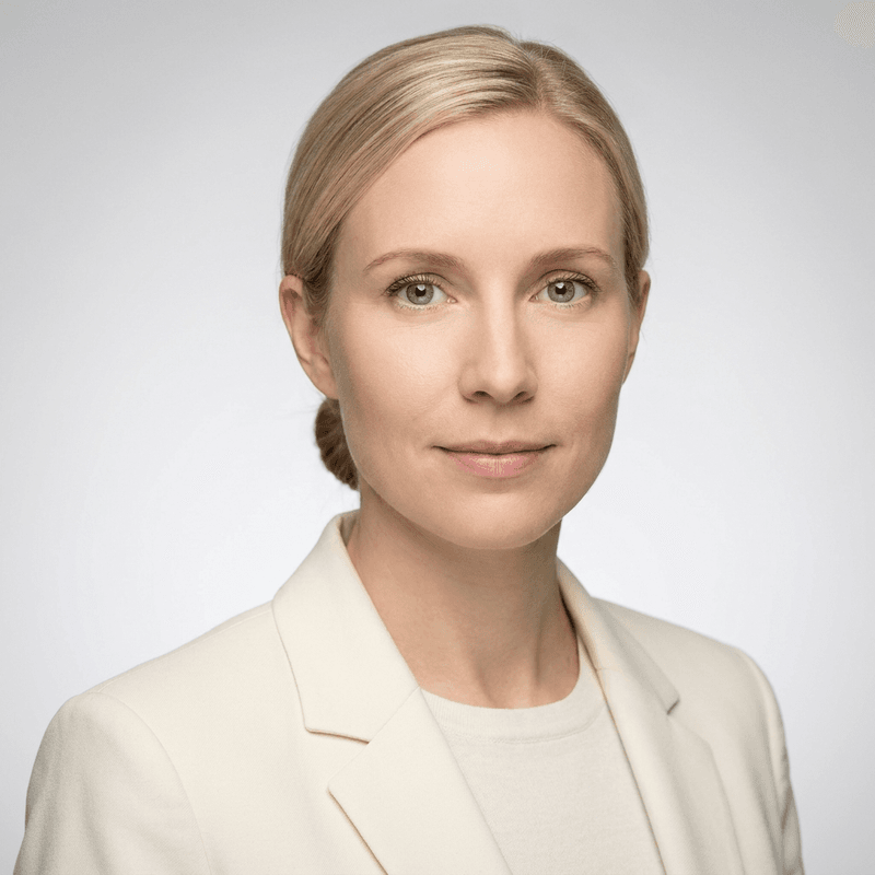 Portrait of Linnea Bergström, Head of Design at Kearsarge Studios