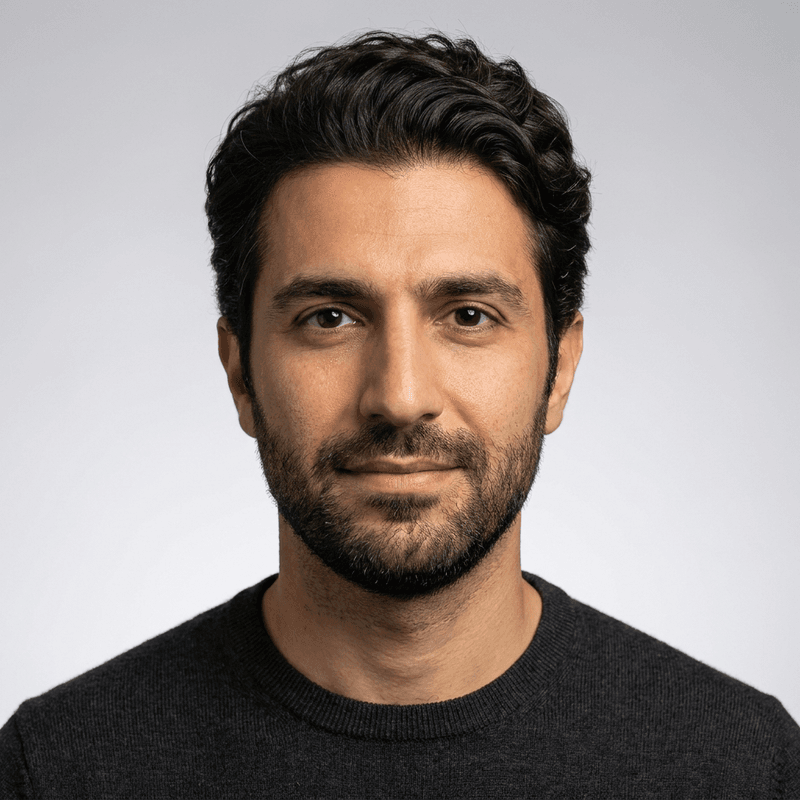 Portrait of Amir Khorasani, VP Engineering at Kearsarge Studios