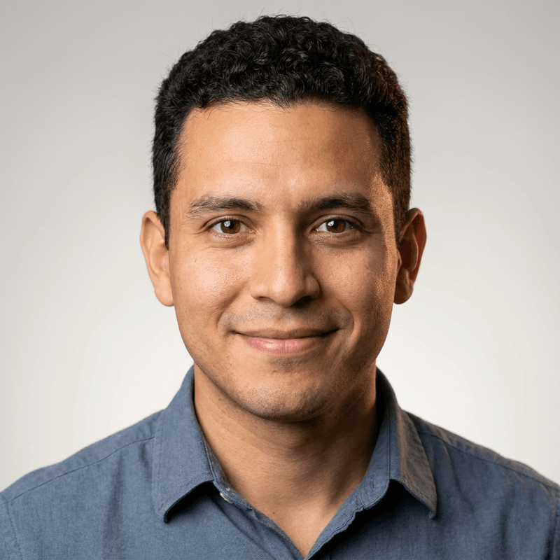 Portrait of Tomás Herrera, Head of Customer Support at Kearsarge Studios