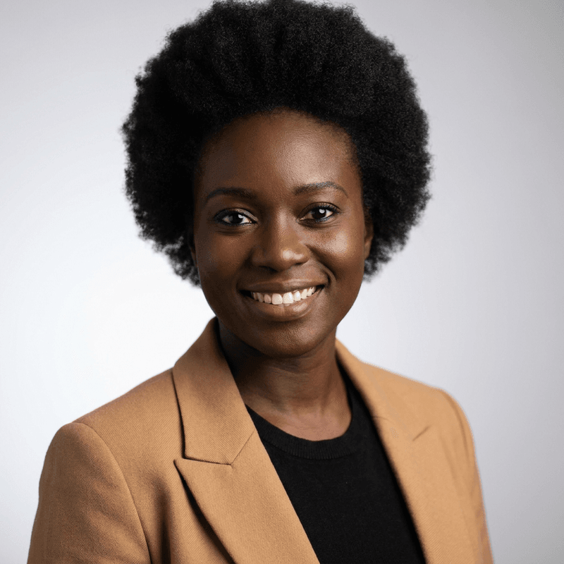 Portrait of Nadia Okafor, Head of Client Services at Kearsarge Studios