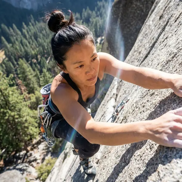 Generated image of Maya Chen outside of work