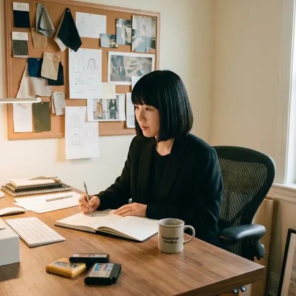 Generated image of Yuki Tanaka at their desk