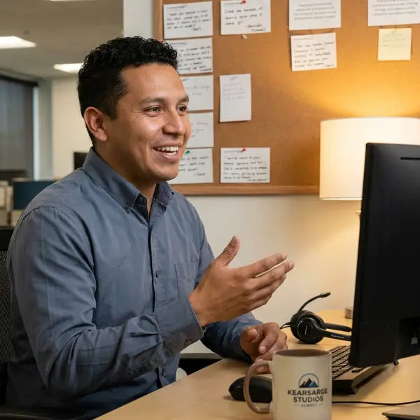 Generated image of Tomás Herrera at their desk