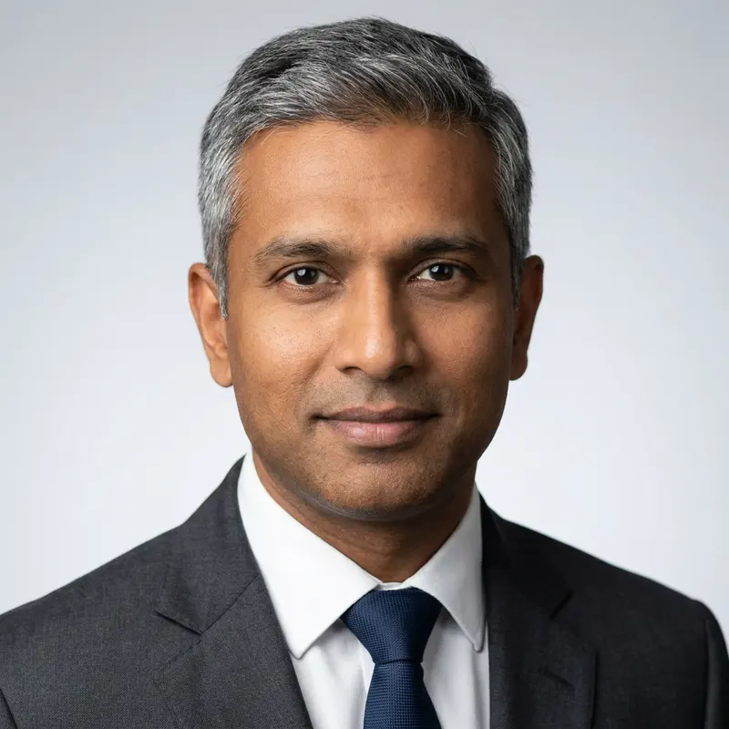 Generated portrait of Raj Patel, Chief Financial Officer