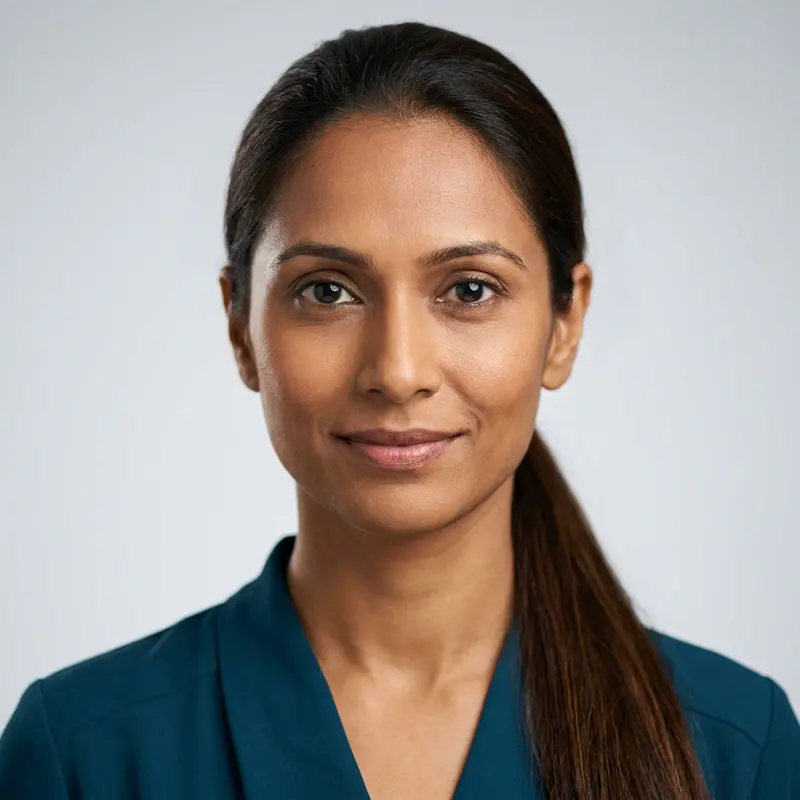 Generated portrait of Priya Sharma, Head of Quality Assurance